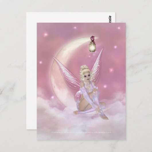 Melk op de maan - Fantasy Briefkaart 2 (Voorkant / Achterkant)