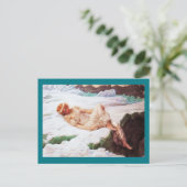 Melk op de Snowy Mountain of Heart van sneeuw Briefkaart (Staand voorkant)