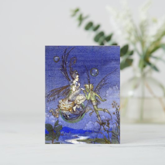  Melk op een bubbeltje Briefkaart (Staand voorkant)