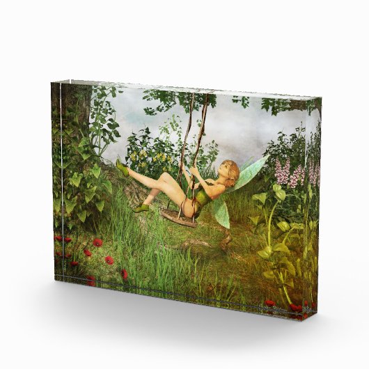 Melk op een Swing Photo Block Fotoblokken (Rechts)