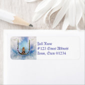 Melk op een verzendadres dat etiketten opstelt (Insitu)