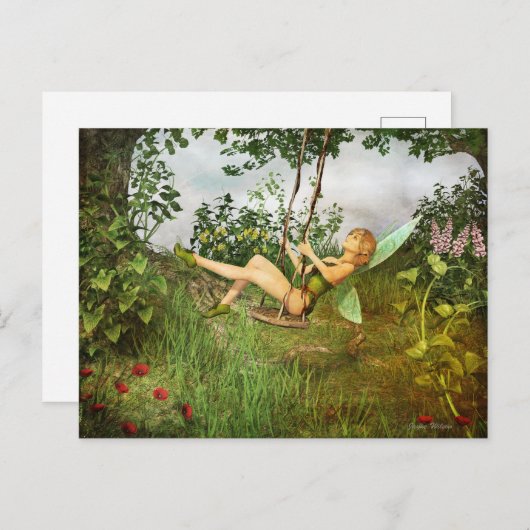 Melk op een Zwingend Briefkaart (Voorkant / Achterkant)