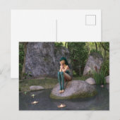 Melk op het Briefkaart van de Enchanted Pond (Voorkant / Achterkant)