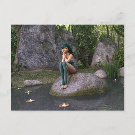 Melk op het Briefkaart van de Enchanted Pond (Voorkant)