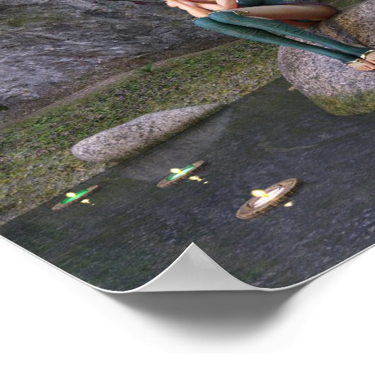 Melk op het Poster van de Enchanted Pond (Hoek)