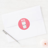 Melk Ronde Sticker (Envelop)