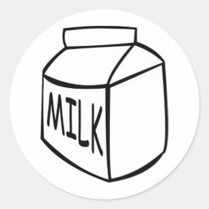Melk Ronde Sticker