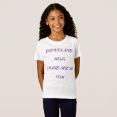 Melk shake en donuts t-shirt (Voorkant volledig)