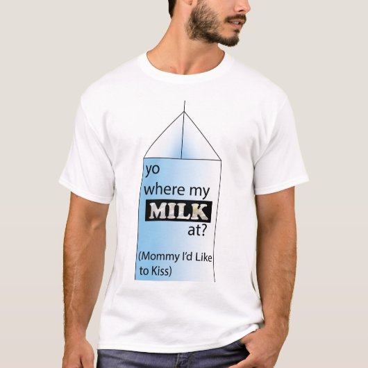 Melk Shirt (Voorkant)