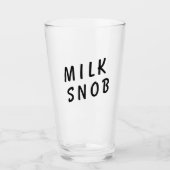 Melk Snob Glass Glas (Voorkant)