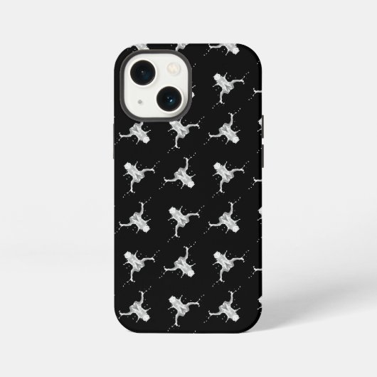 Melk spatpatroon iPhone hoesje (Achterkant)