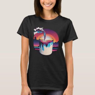 Melk Synthwave 80s Retrowave Esthetisch 1 T-shirt