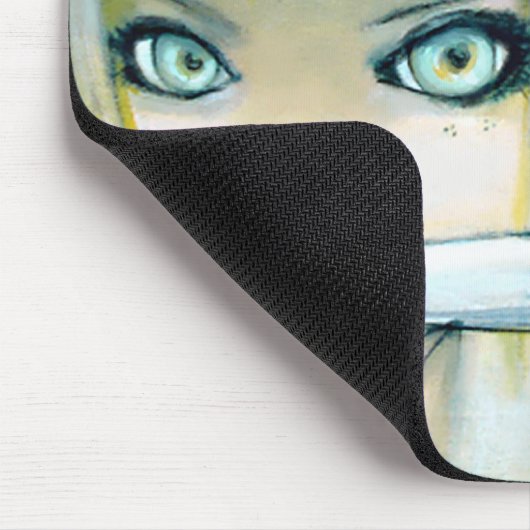 Melk Thistle Ninja Girl Mousepad Muismat (Hoek)