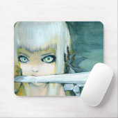 Melk Thistle Ninja Girl Mousepad Muismat (Met muis)