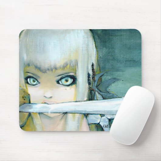 Melk Thistle Ninja Girl Mousepad Muismat (Met muis)