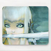 Melk Thistle Ninja Girl Mousepad Muismat (Voorkant)