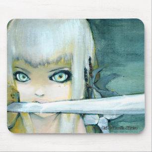 Melk Thistle Ninja Girl Mousepad Muismat