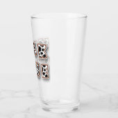Melk Tijd Glow Cute Koe Patroon Drinken Glas (Links)