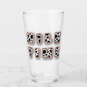 Melk Tijd Glow Cute Koe Patroon Drinken Glas