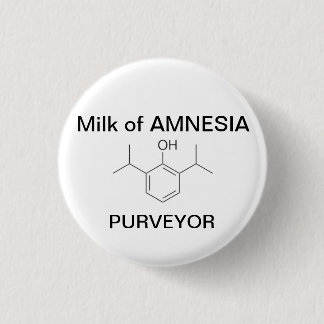 Melk van AMNESIË Ronde Button 3,2 Cm