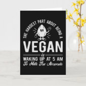 Melk van de Almonds Funny Vegan & Vegetarian Vegan Kaart (Gele Bloem)