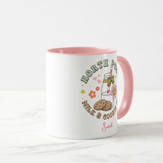 Melk van de Noordpool en koekje Co. Santa Claus ko Mok (Voorkant rechts)