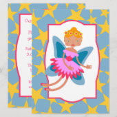 Melk van de uitnodiging van de verjaardagsfeestje (Voorkant / Achterkant)