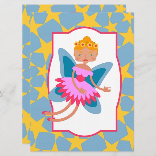 Melk van de uitnodiging van de verjaardagsfeestje (Voorkant / Achterkant)