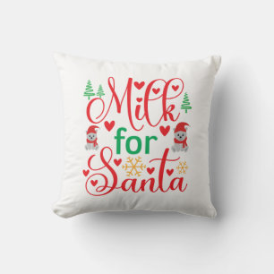 Melk van fijne kersen voor de kerstman kussen