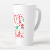 Melk van fijne kersen voor de kerstman latte mok (Rechterhoek)
