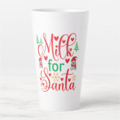 Melk van fijne kersen voor de kerstman latte mok (Voorkant)
