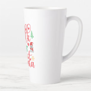 Melk van fijne kersen voor de kerstman latte mok