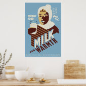 Melk van hoge kwaliteit voor Warmth Energy Food WP Poster (Keuken)