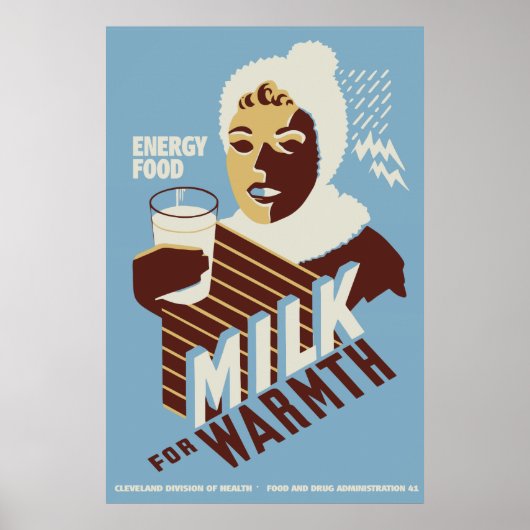Melk van hoge kwaliteit voor Warmth Energy Food WP Poster (Voorkant)