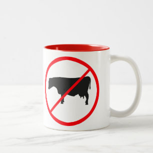 Melk verboden! tweekleurige koffiemok