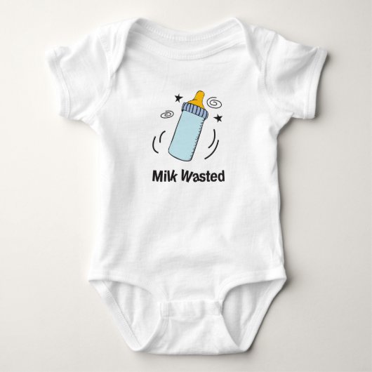 Melk verspild met baby-afbeelding romper (Voorkant)