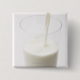Melk Vierkante Button 5,1 Cm