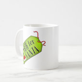 Melk voor de kerstman koffiemok (Voorkant links)