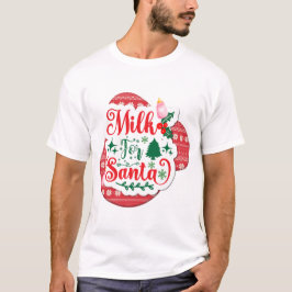 Melk voor de kerstman t-shirt