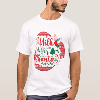 Melk voor de kerstman t-shirt