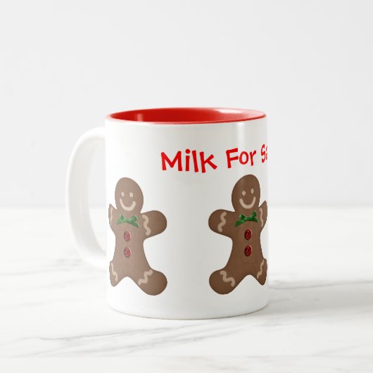 Melk voor Santa Coffee Mok Sjabloon (Voorkant links)
