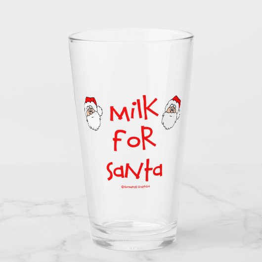 Melk voor Santa Glas (Voorkant)