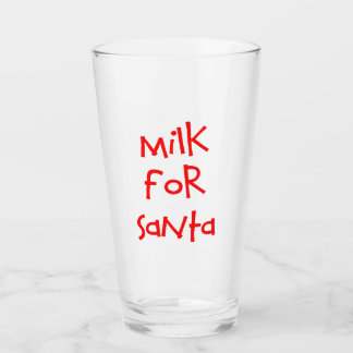 Melk voor Santa Glass Glas