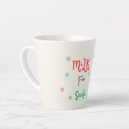 Melk voor Santa Latte Mok (Linkerhoek)