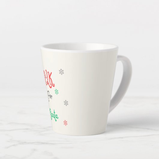 Melk voor Santa Latte Mok (Rechterhoek)