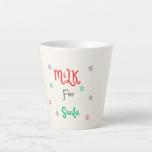 Melk voor Santa Latte Mok (Voorkant)