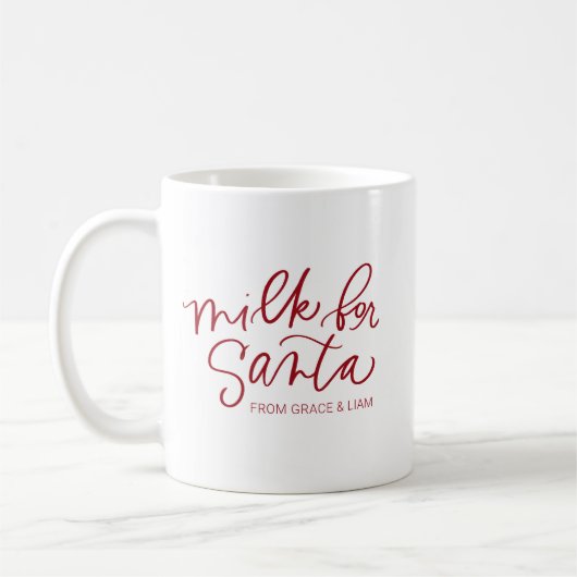 Melk voor Santa Persoonlijke Sleep Koffiemok (Links)