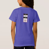 Melk voor voedselallergie Alert Badge Style T-Shir T-shirt (Achterkant)