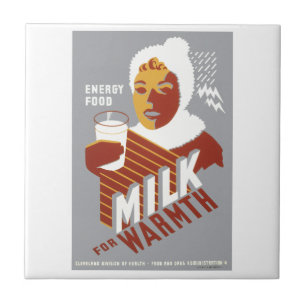 Melk voor Warmte Tegeltje
