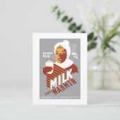 Melk voor Warmth Briefkaart (Staand voorkant)